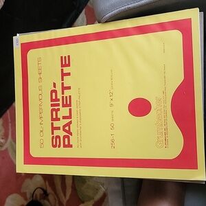GRUMBACHER STRIP- Palette  Paper Pad, Tape Bound, 9x12 inches, 50 Sheets